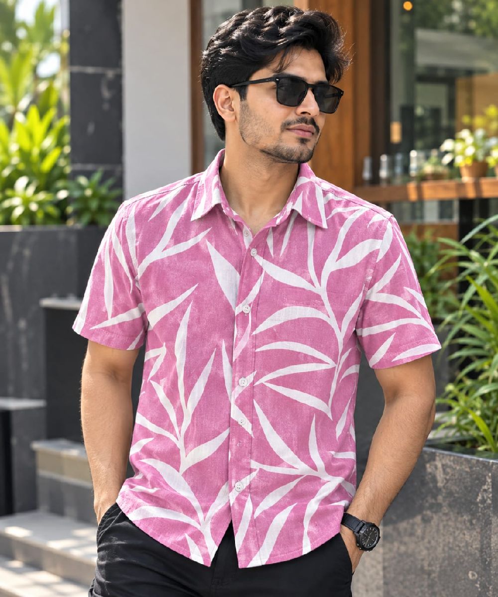 Print Shirt Cotton Half Sleeve For 2