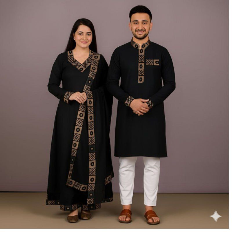Couple Panjabi Three Piece Combo