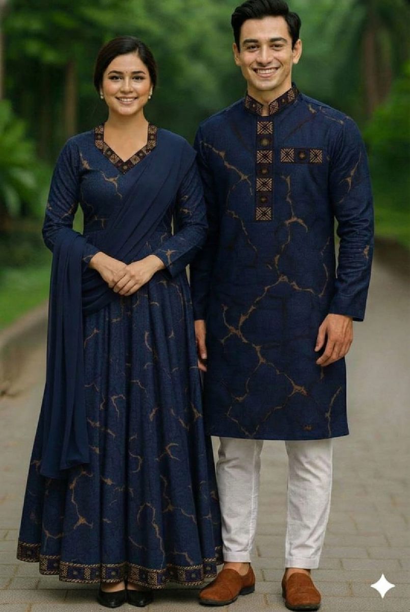 Couple Panjabi Three Piece Combo 3