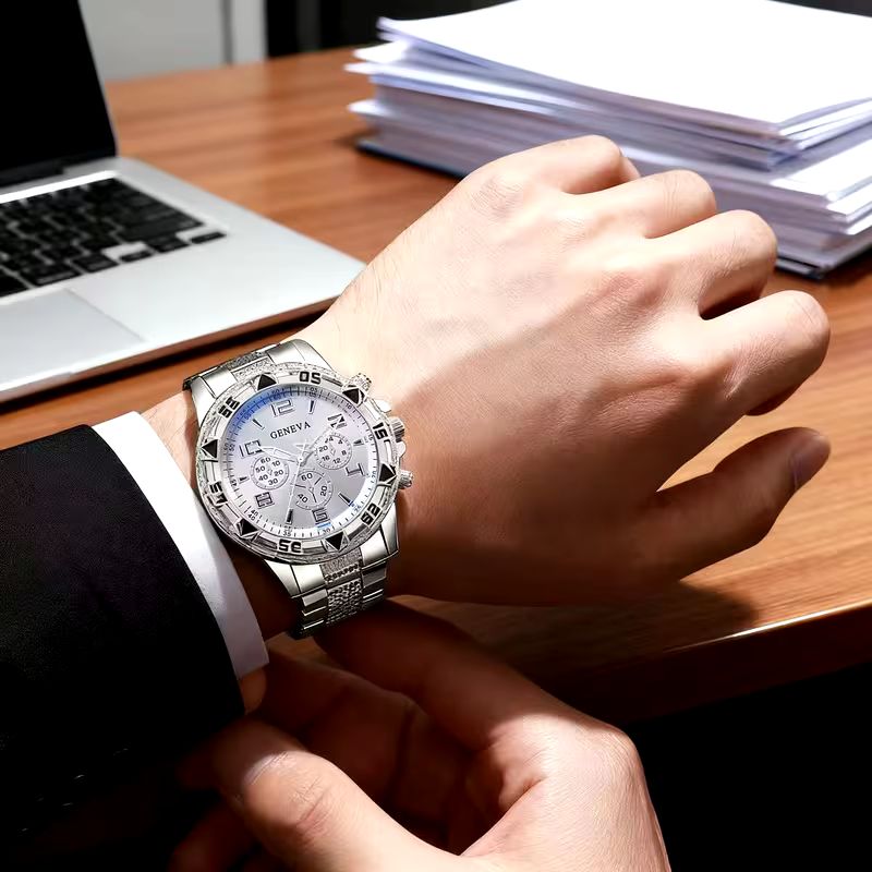 Premium Men’s Stainless Steel Quartz Watch 2