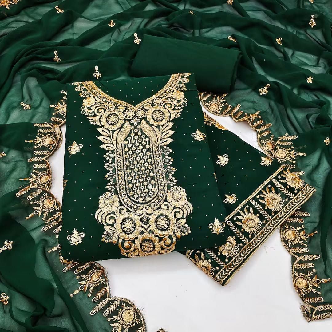 Georgette Embroidery Four Piece 3