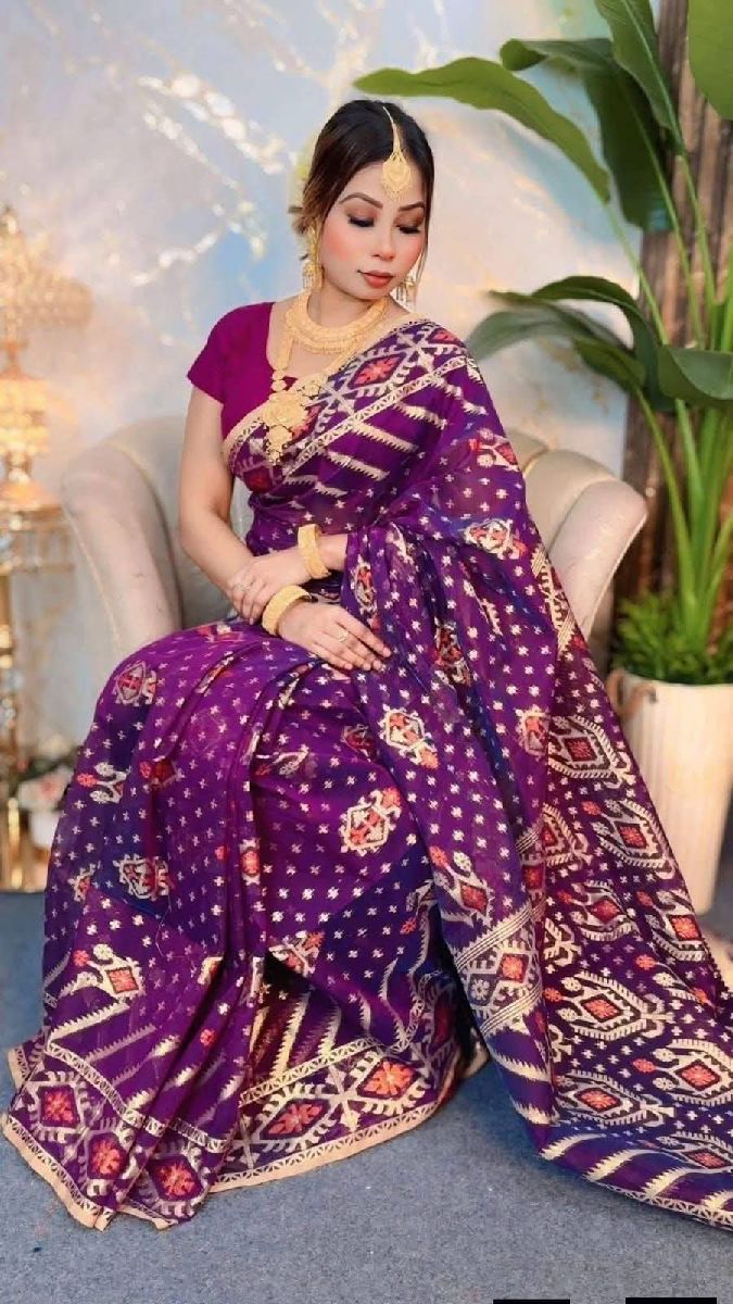 Virul Jamdani Saree with Blause pcs 3
