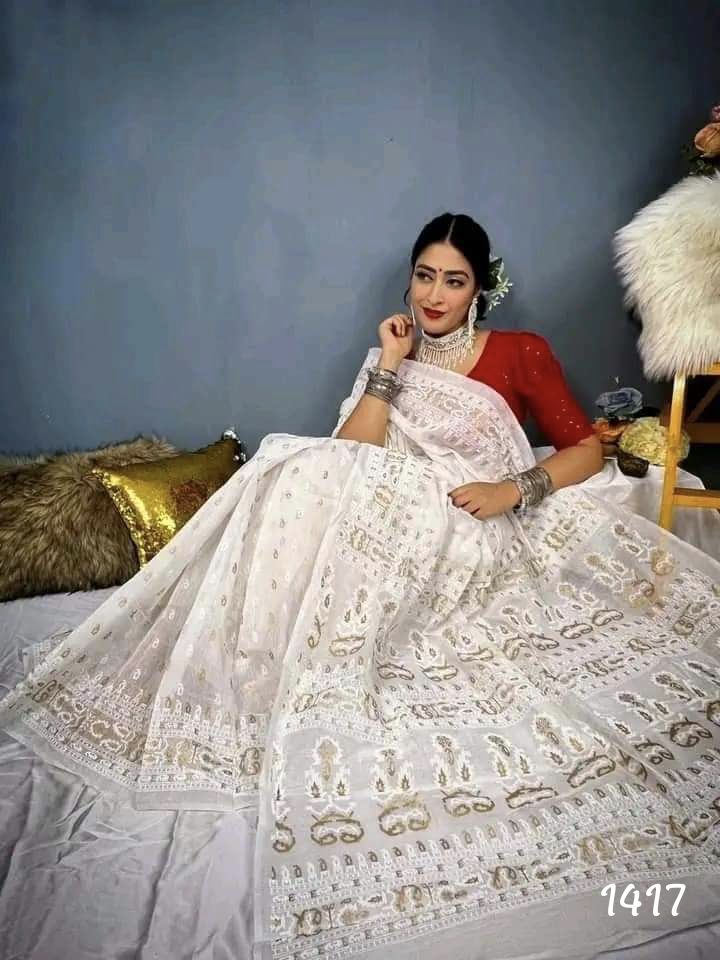 Half Silk Handprited Sarees 3