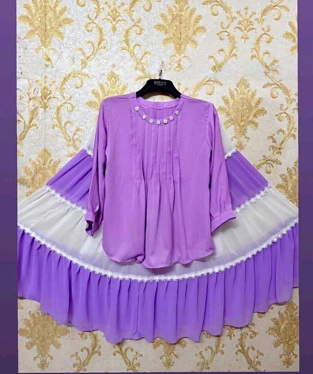 Exclusive Cherry Georgette Skirt & Top 2-Piece Combo Set 2