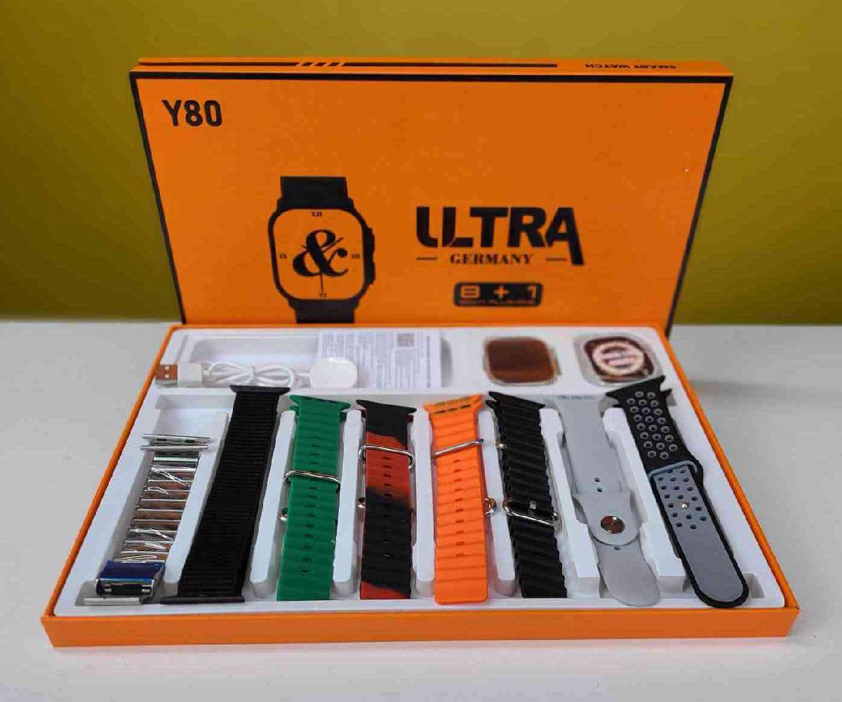 Y80 Ultra Smartwatch With 8 Strap 2