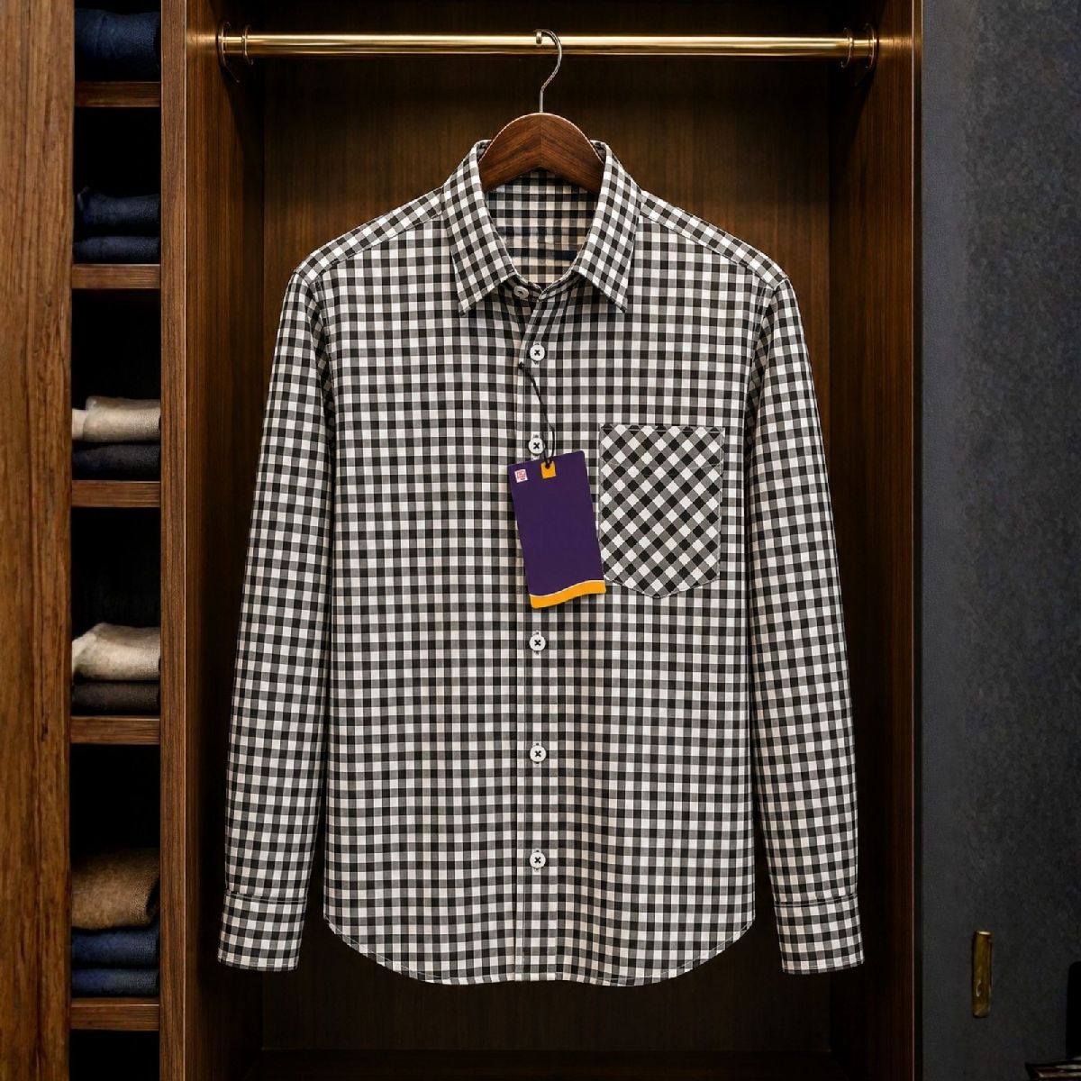 Formal Official Cotton Check ShirtFabric 3