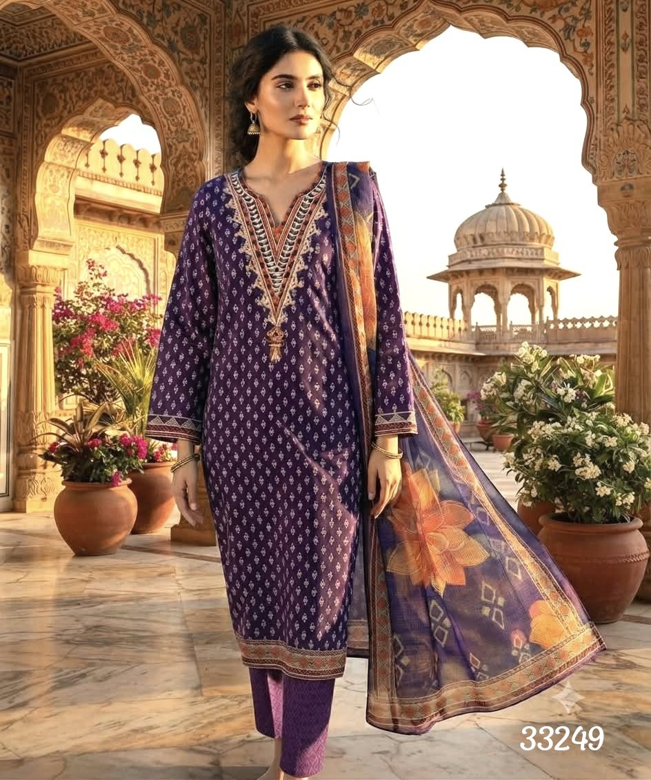 Embroidery Readymade Three Piece 2