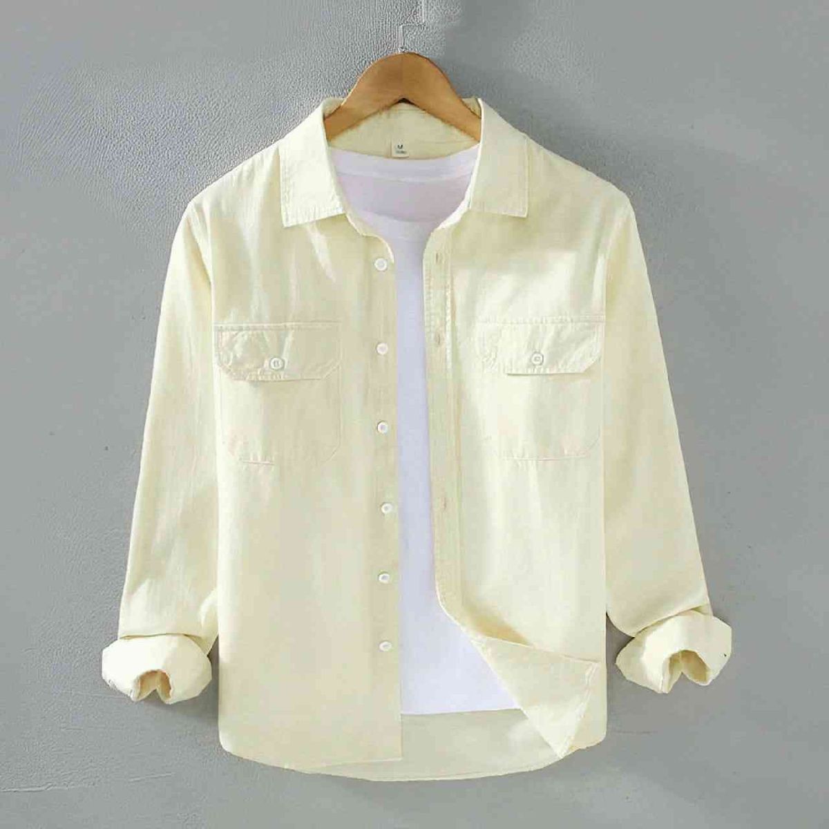 Pure Cotton full Sleeve Check & Print Shirt for Men's 3