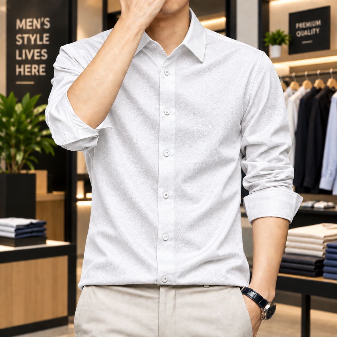 Premium Solid Stitch Full Sleeve Shirt 2