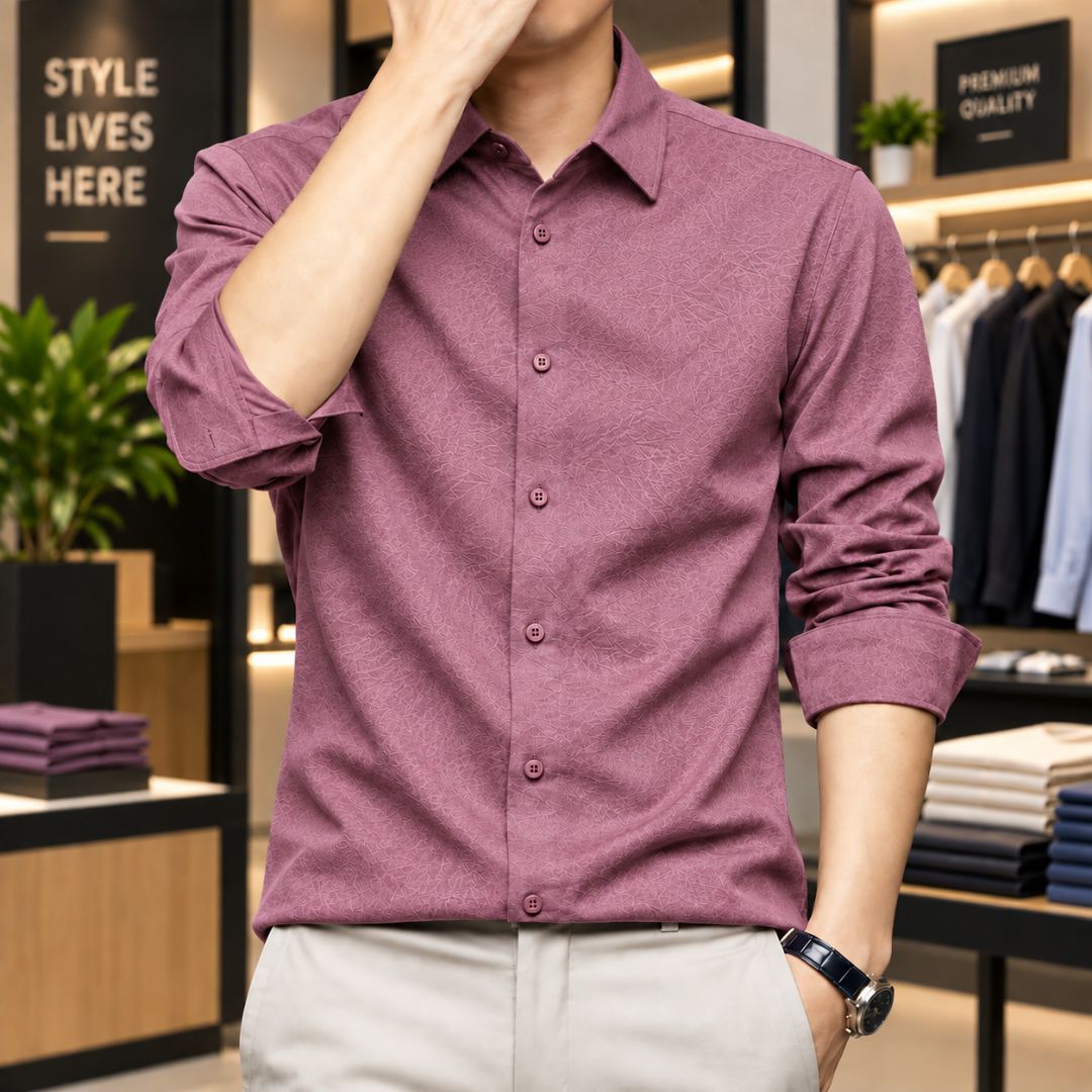 Premium Solid Stitch Full Sleeve Shirt 2