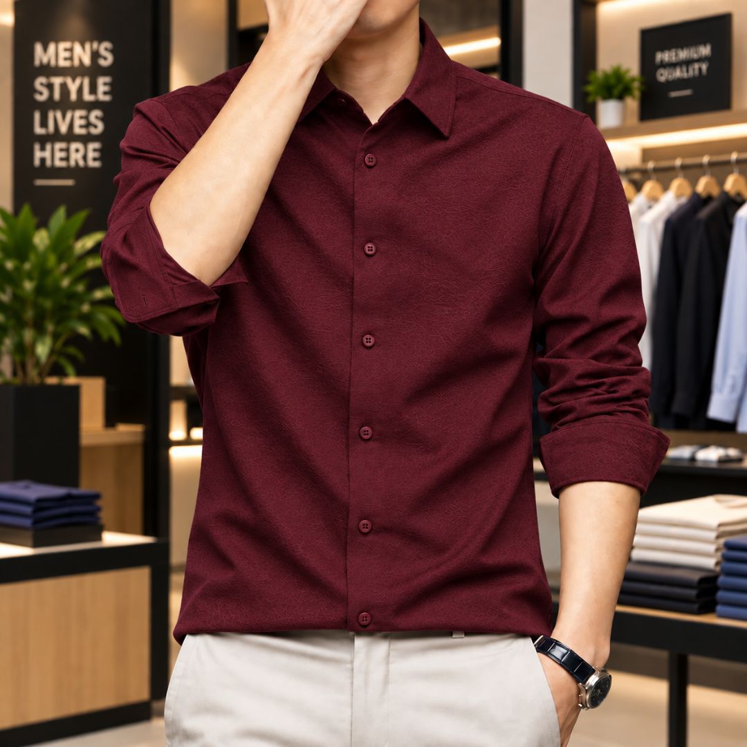 Premium Solid Stitch Full Sleeve Shirt 3