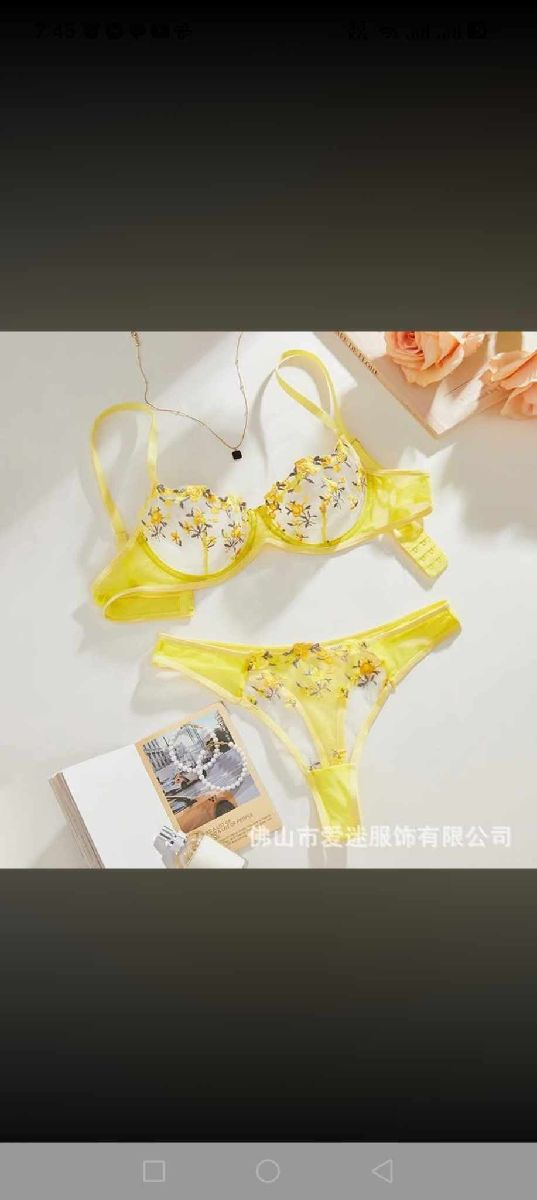 Transparent Bra Panty set