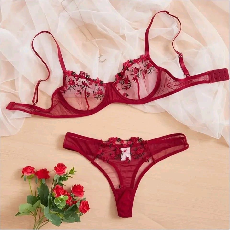 Transparent Bra Panty set 2