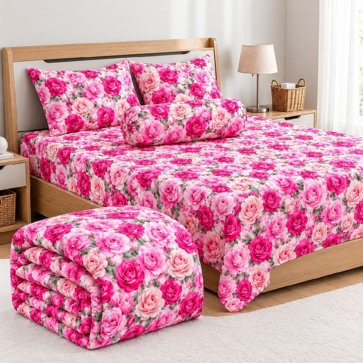 5 Pieces 3D Print Comforter Set 2