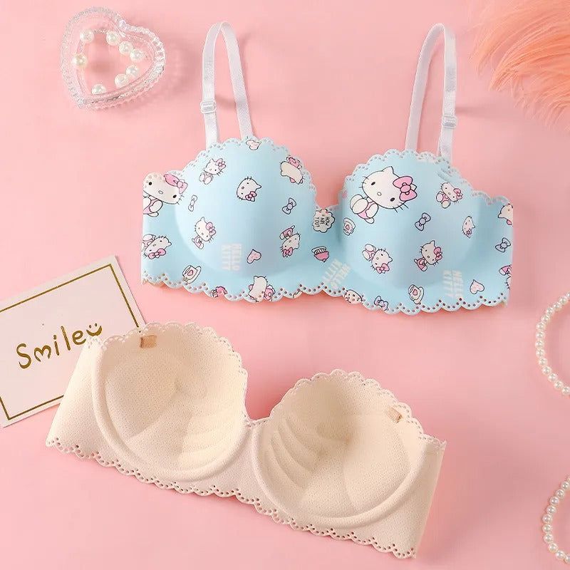 Cute Cartoon Strapless Bra 2