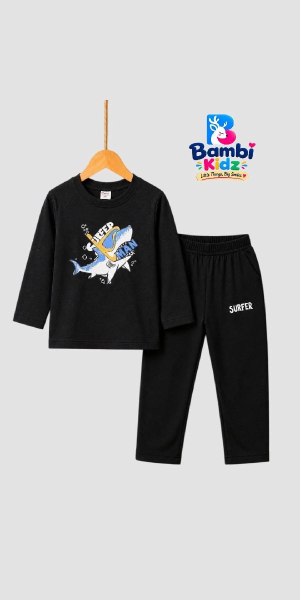Super Shark Full Sleeve T-shirt & Pant Set