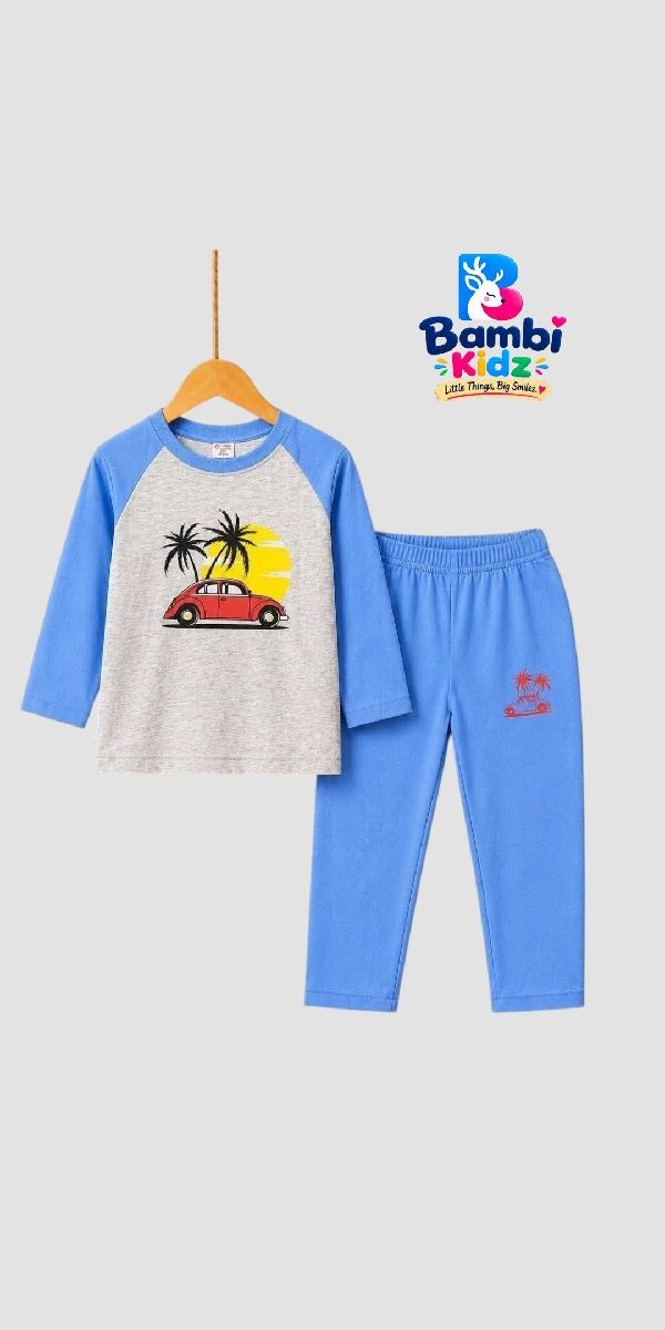 Road Trip Full Sleeve T-shirt & Pants Set