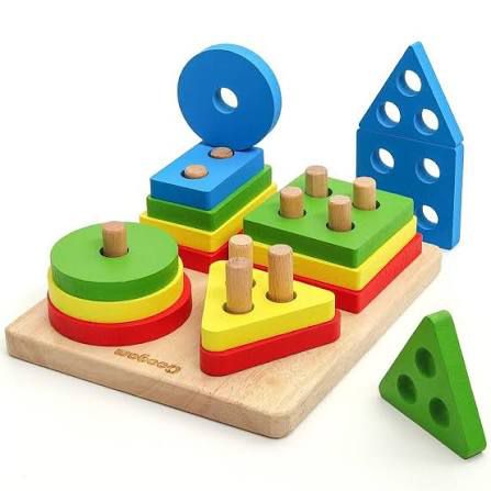 Educational Stacking & Shape Puzzle Toy