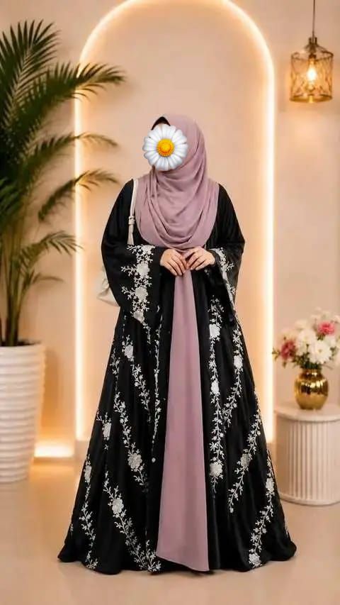 এমব্রয়ডারি আলাদা কটি বোরকা 2