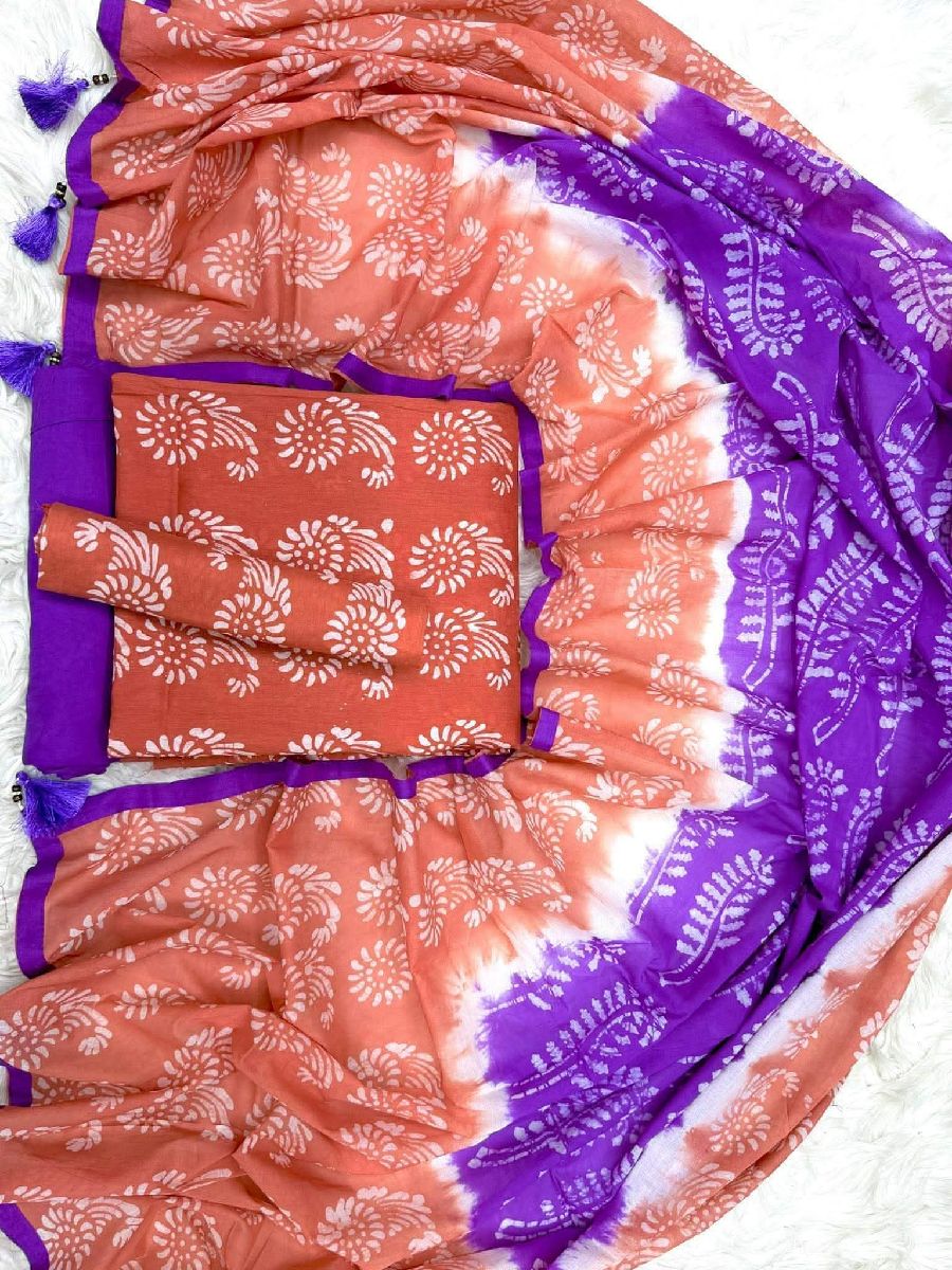 Exclusive Vegetable Wax Batik Cotton Three Piece Collection (ভেজিটেবিল মোম বাটিক থ্রি-পিস) 3