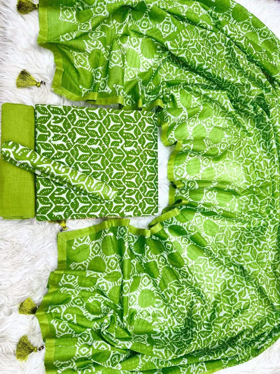 Exclusive Vegetable Wax Batik Cotton Three Piece Collection (ভেজিটেবিল মোম বাটিক থ্রি-পিস) 2