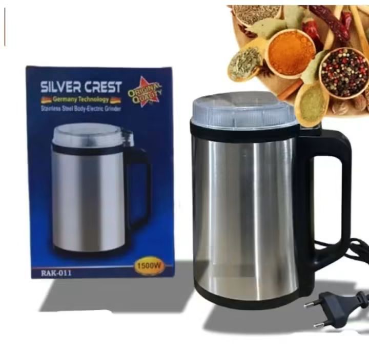 Silver Crest Stainless Steel Electric Mini Grinder (Model RAK-011 / RAK-001)