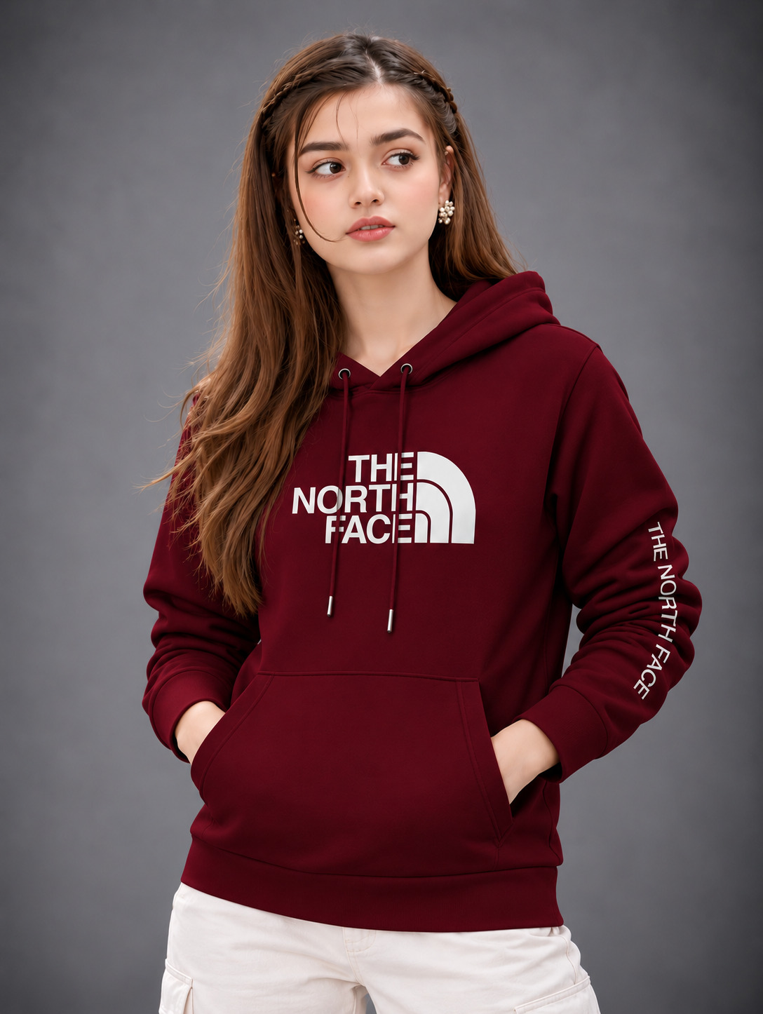 Premium Stylish Ladies North Face Hoodie 6
