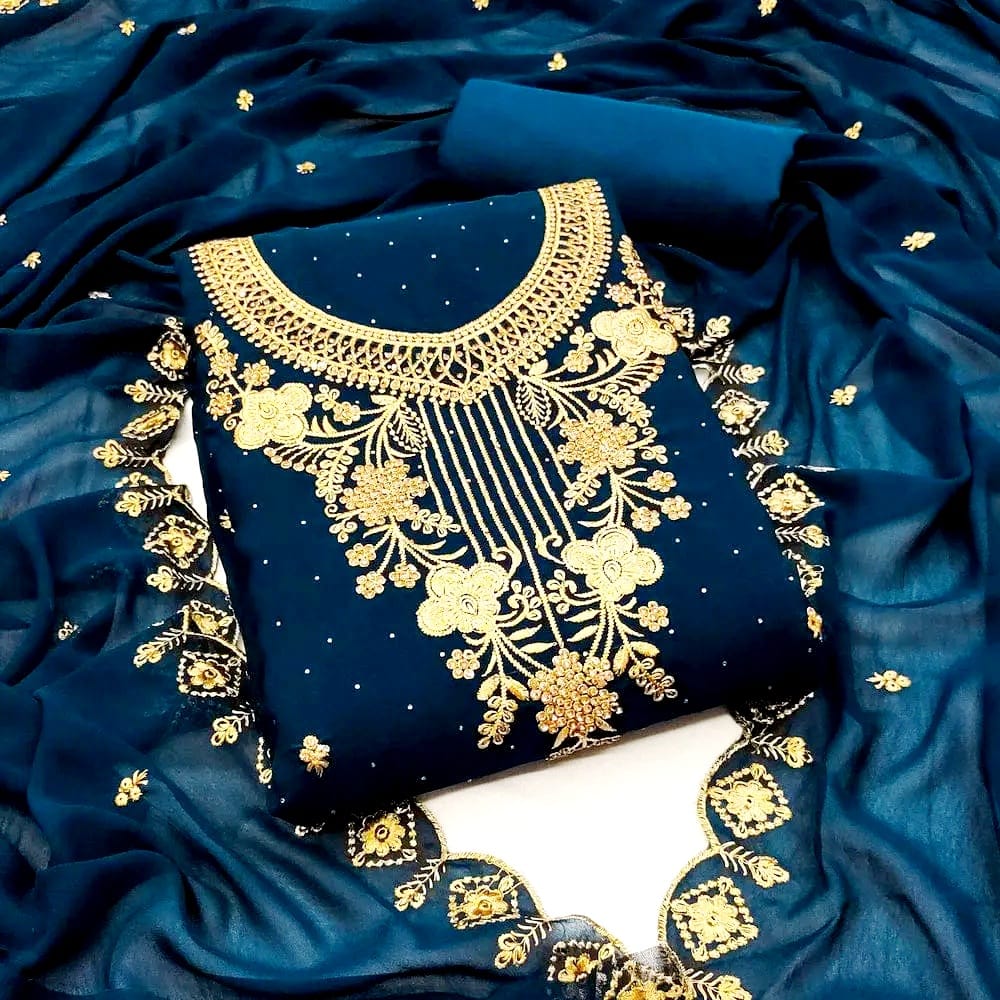 Georgette Embroidery Four Piece 3