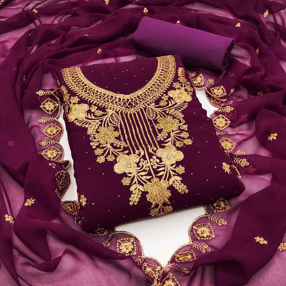 Georgette Embroidery Four Piece 2