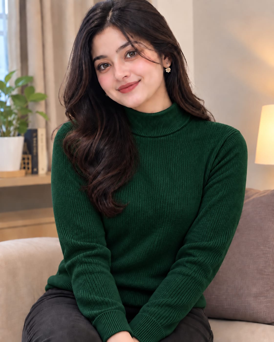 Premium Ribbed High Neck Sweater 4