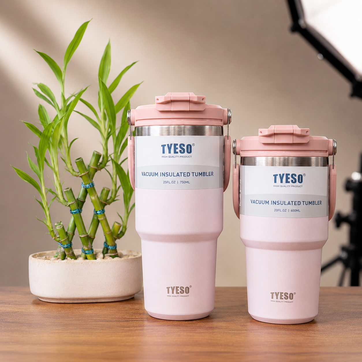 Tyeso Stainless Steel Coffee Cup Cold And Hot Double-layer Insulated Cup Tumbler Thermo Water Bottle Car Travel Mug Vacuum Flask