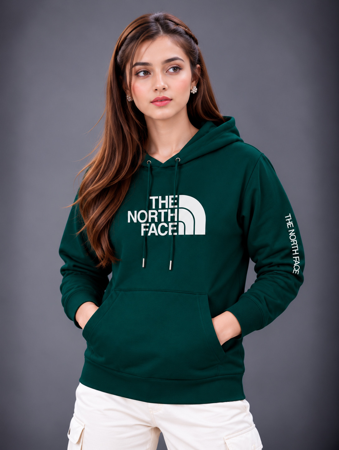 Premium Stylish Ladies North Face Hoodie 3