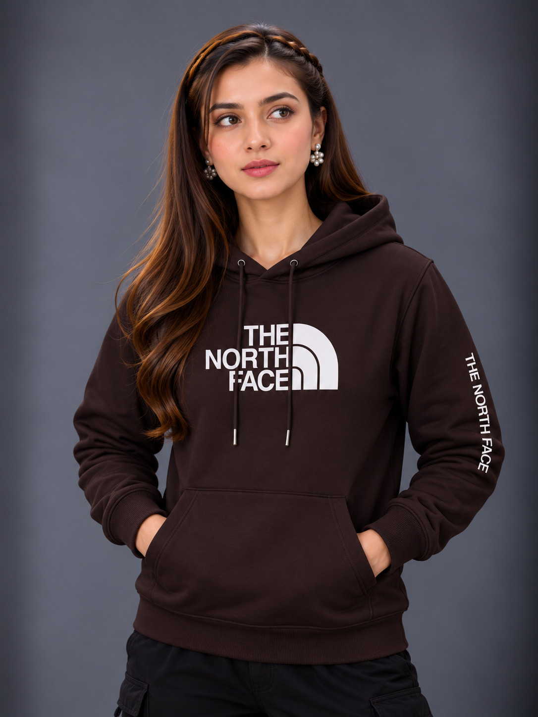 Premium Stylish Ladies North Face Hoodie 5