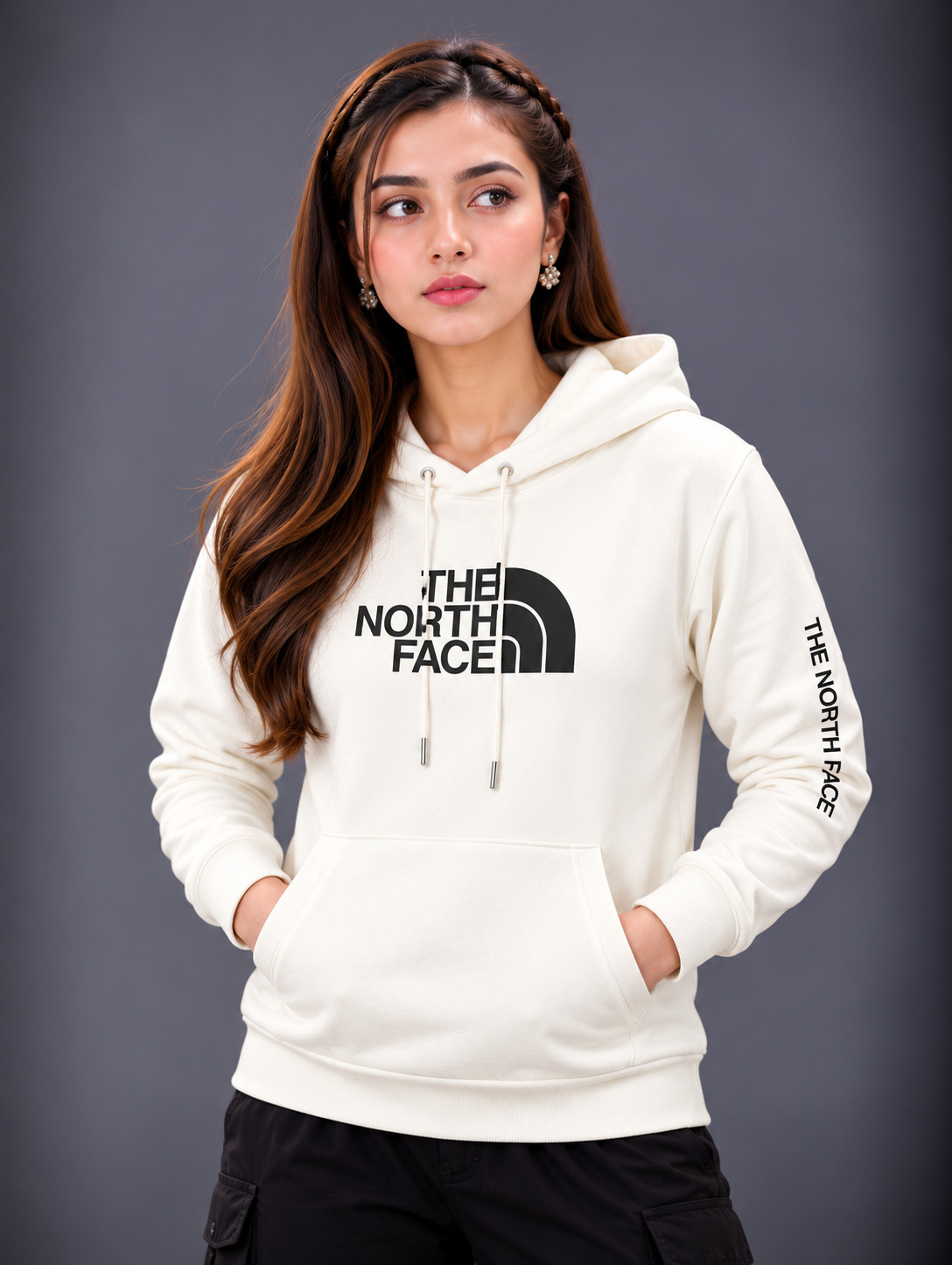 Premium Stylish Ladies North Face Hoodie 2