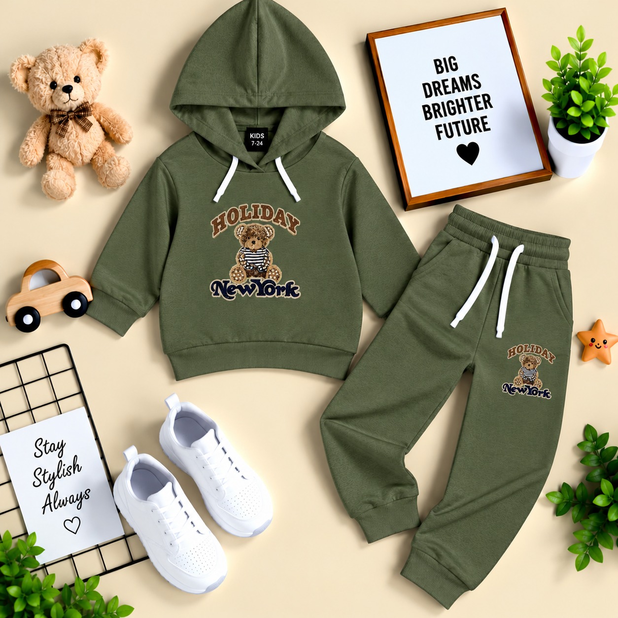 Stylish Kids Hoodie Set