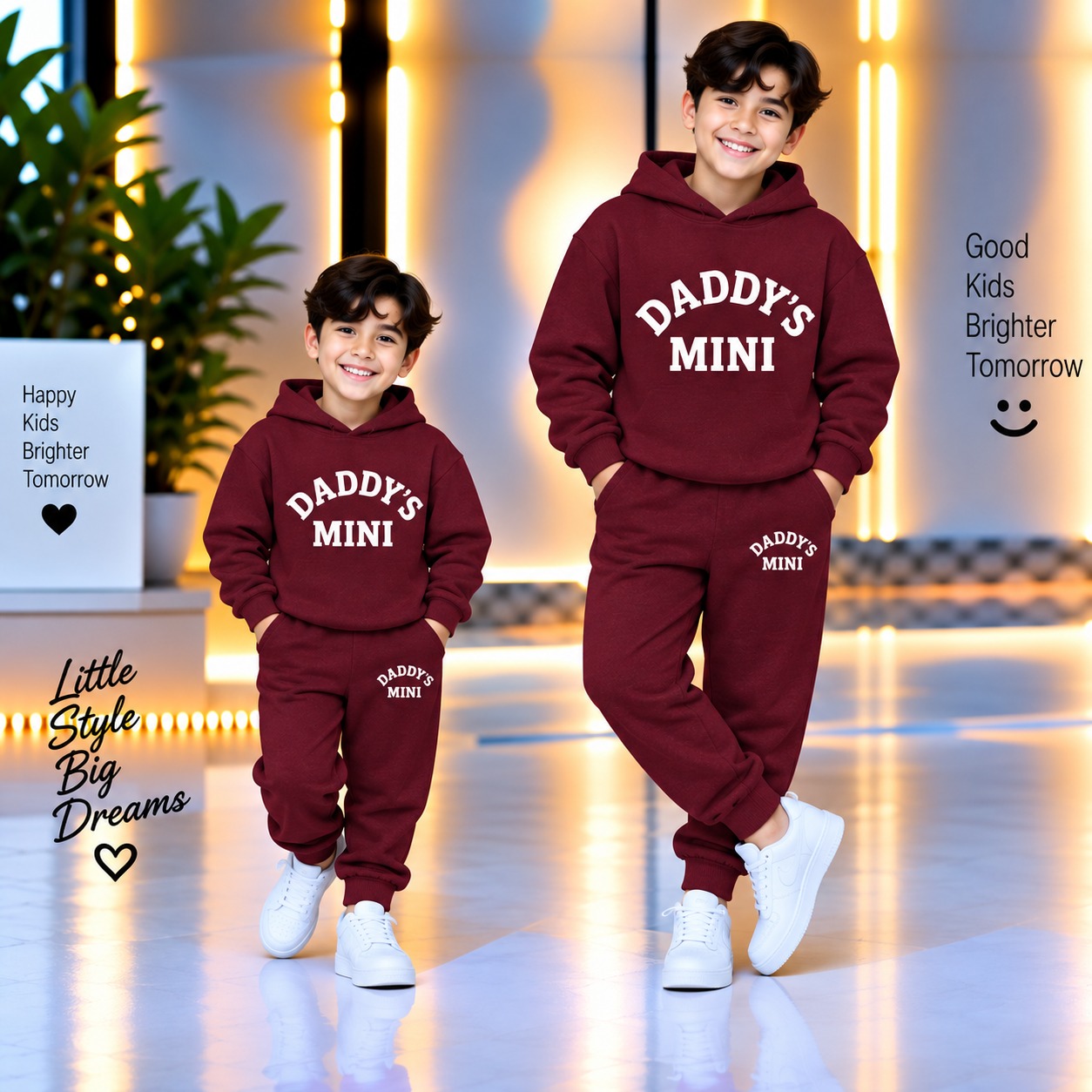 Stylish Kids Hoodie Set