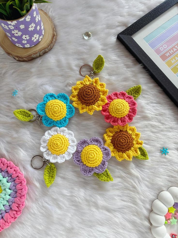 crochet keychain 2