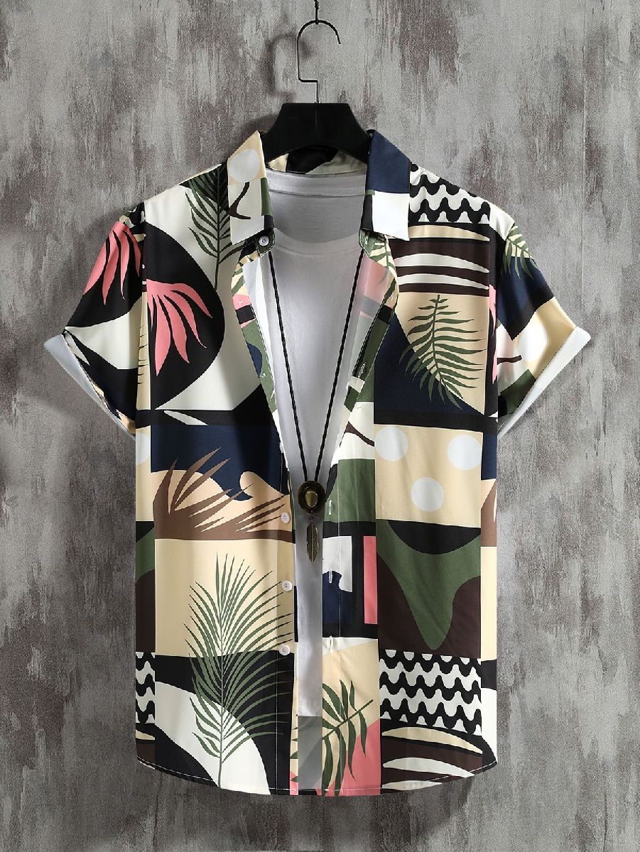 Stylish Micro Stitch Half Sleeve Shirt