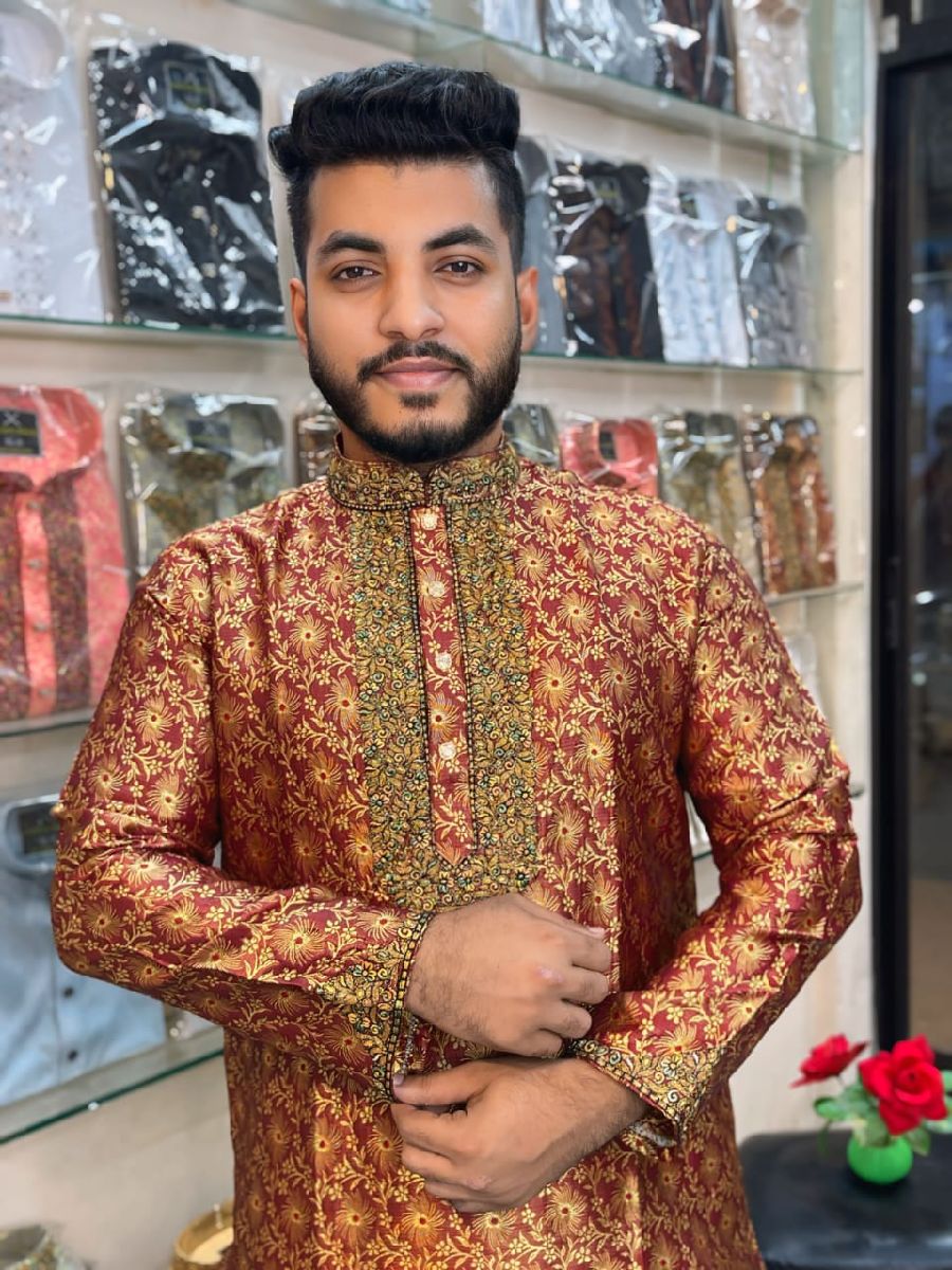 প্রিমিয়াম কোয়ালিটির কাতান পাঞ্জাবি
