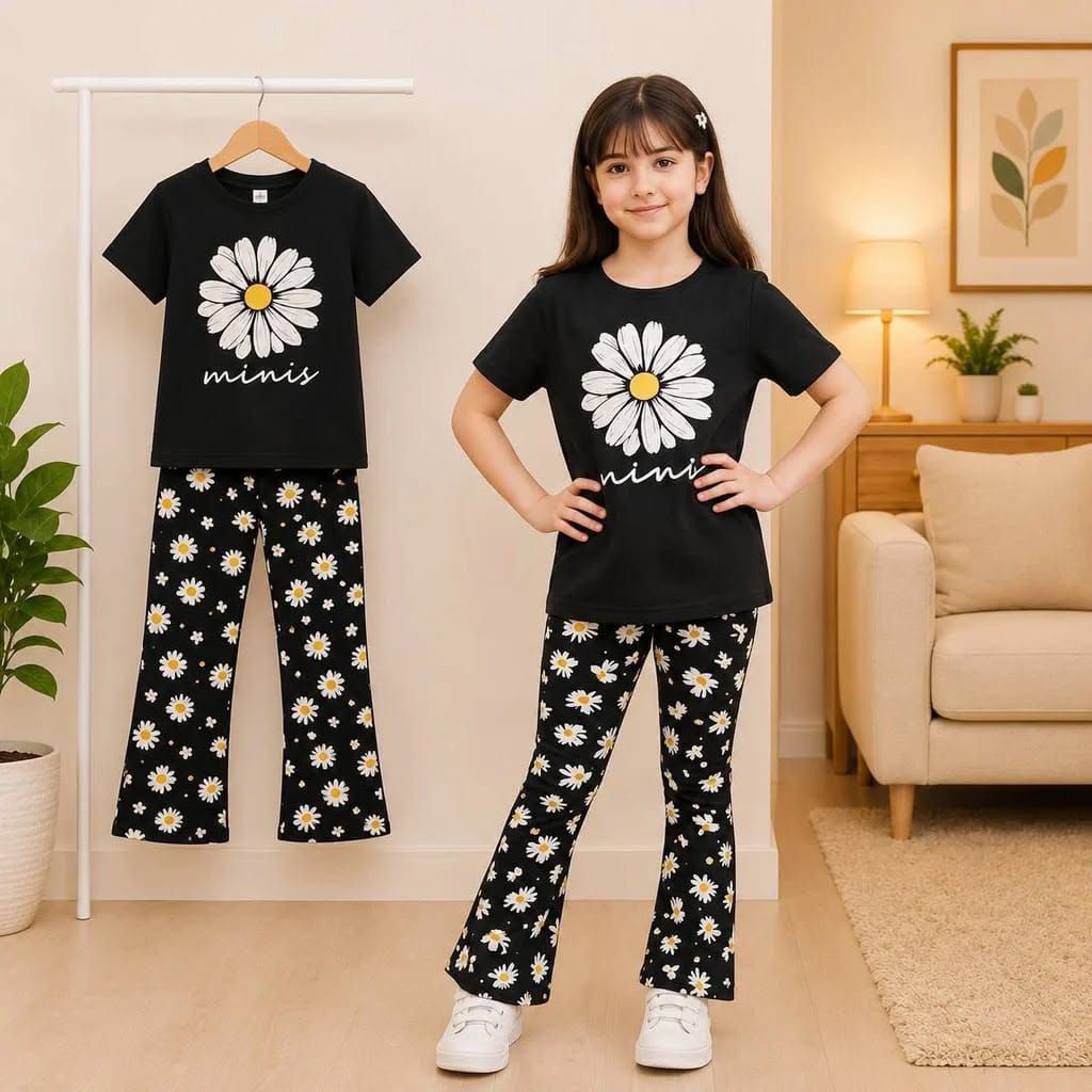 Kids Daisy Flower Co-ord Set