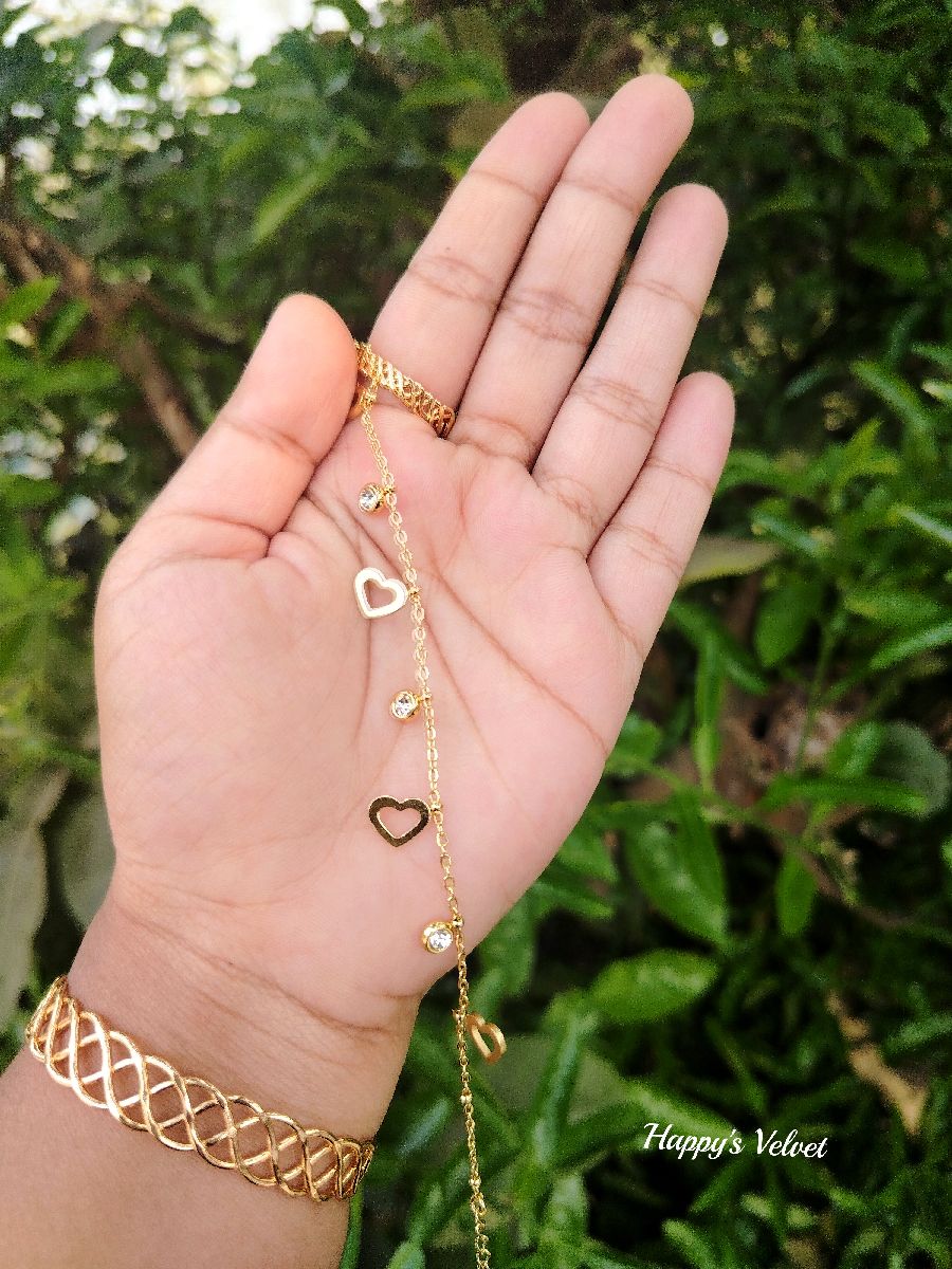 Premium Stainless Steel Golden Bracelet for Women 2