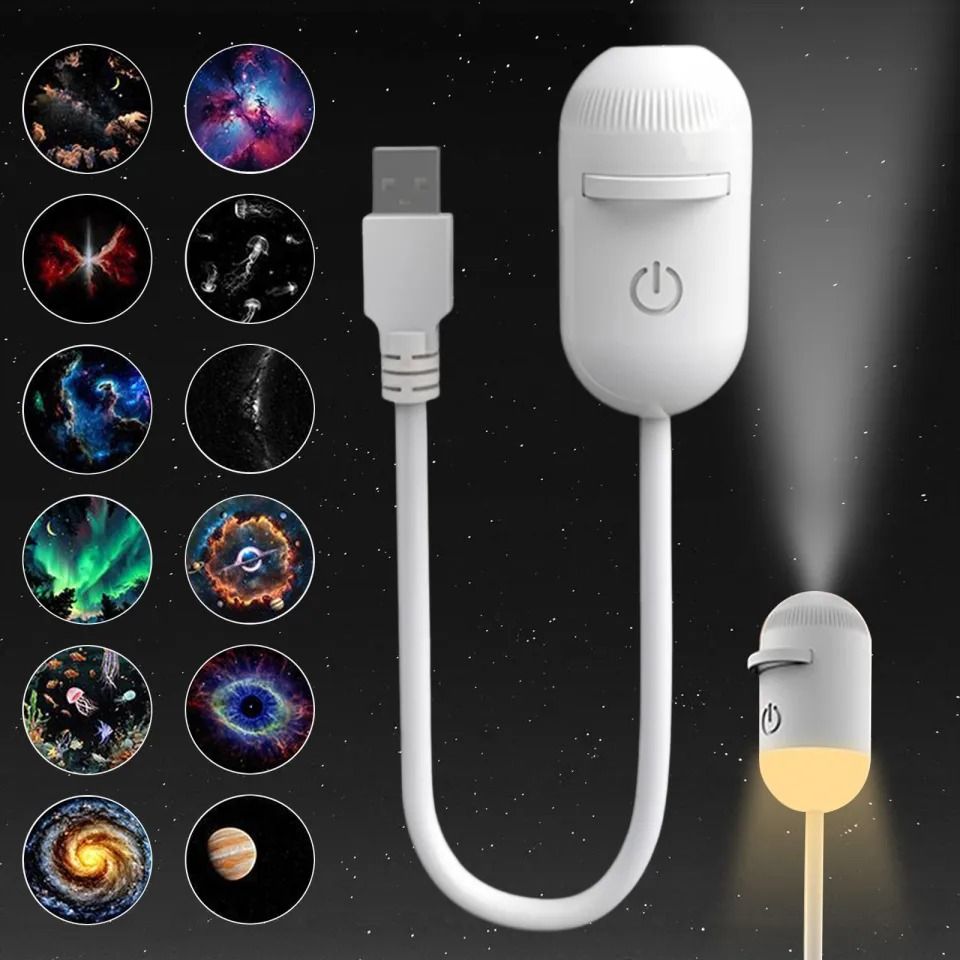 2-in-1 Mini Star Projector Night Light। 2