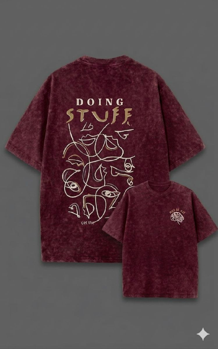 Premium Cotton Acid Wash Drop Shoulder T-Shirt 2