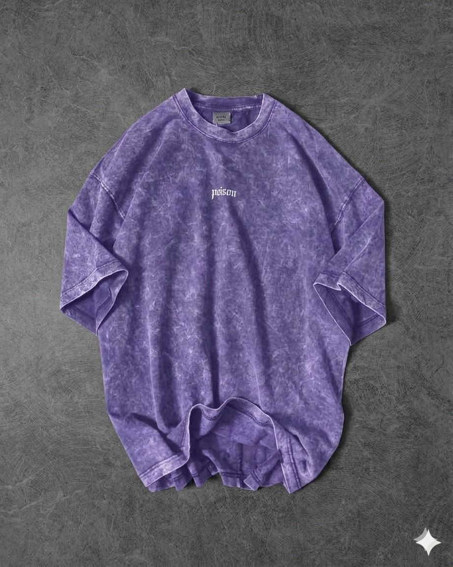 Acid Wash Drop Shoulder T-Shirt 2