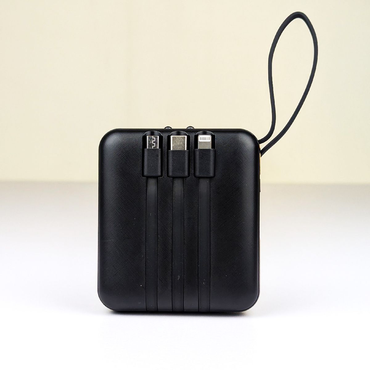 Smart 10000mAh Fast Charging Power Bank – Portable TWS & Phone Charger with Built-in Micro, Type-C, Lightning & USB Cables 2