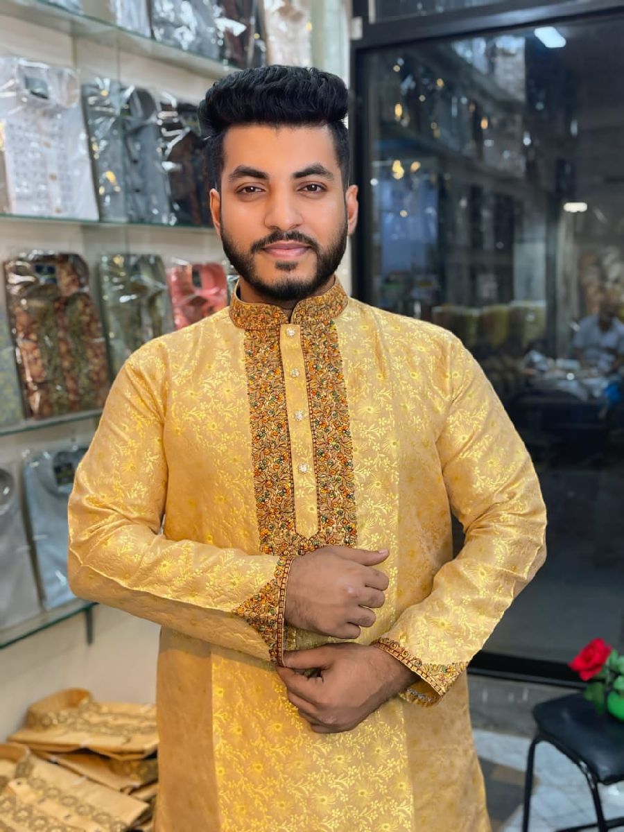 প্রিমিয়াম কোয়ালিটির কাতান পাঞ্জাবি
