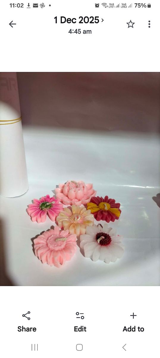 Daisy candle