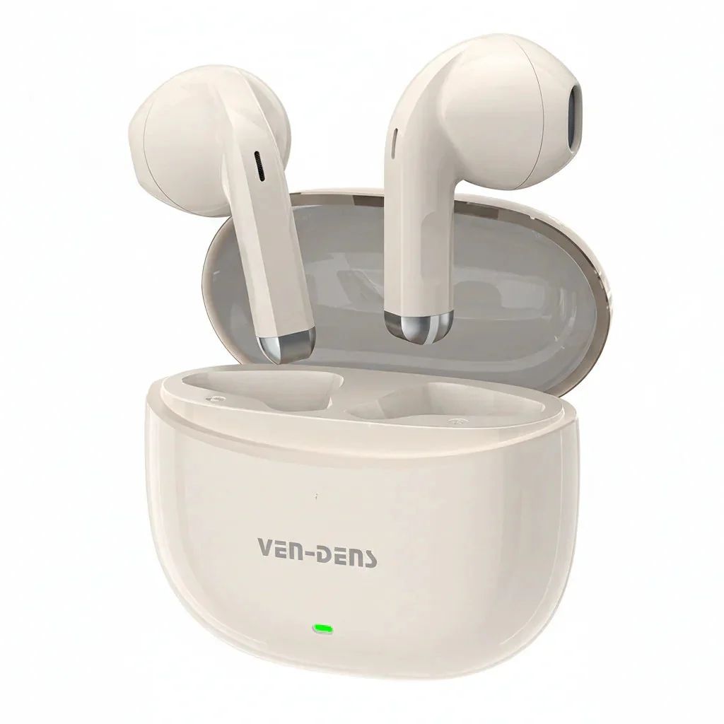VEN-DENS VD-BT030 True Wireless Earbuds – Bluetooth 5.4 TWS with Transparent Design, Silicone Mic, Smart Touch Control & 300mAh Case 2