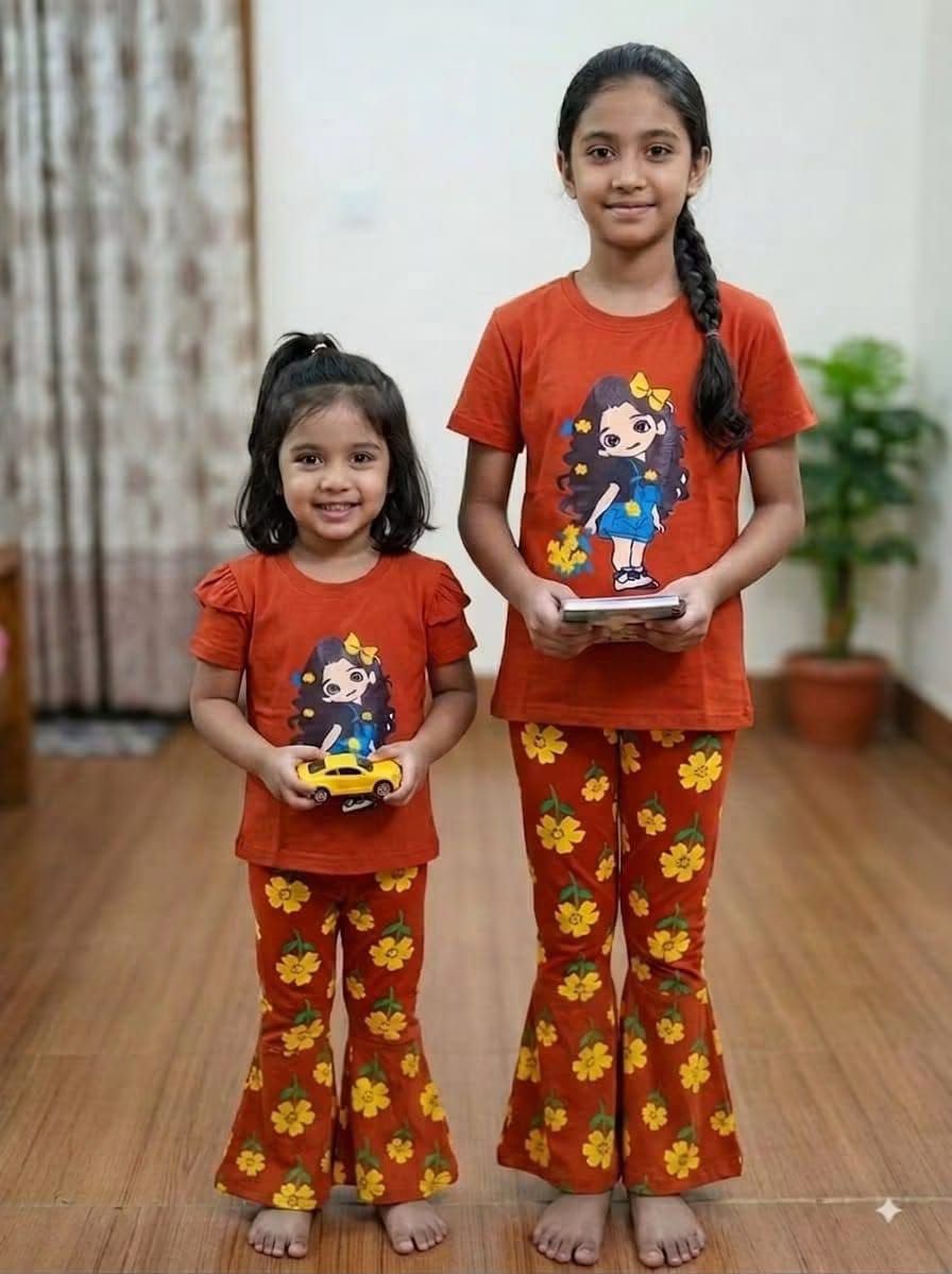 Kids Daisy Flower Co-ord Set 3