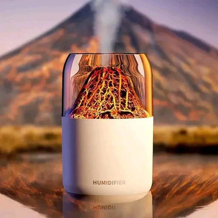 H05 Volcano Air Humidifier 180ml with LED Night Light and Cool Mist 2